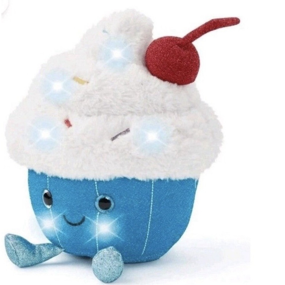 FAO Schwarz  Glow‎ Brights Plush LED with Sound Cupcake NEW